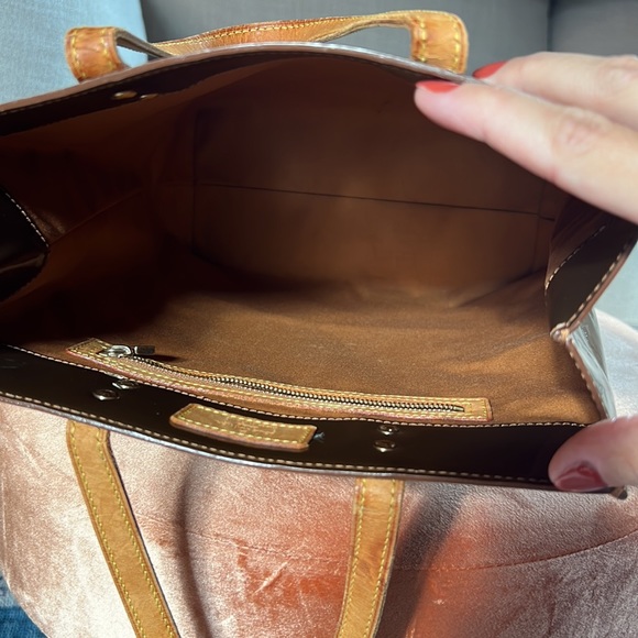 Authentic EUC Louis Vuitton Bronze Vernis Shopper Tote - Picture 7 of 13